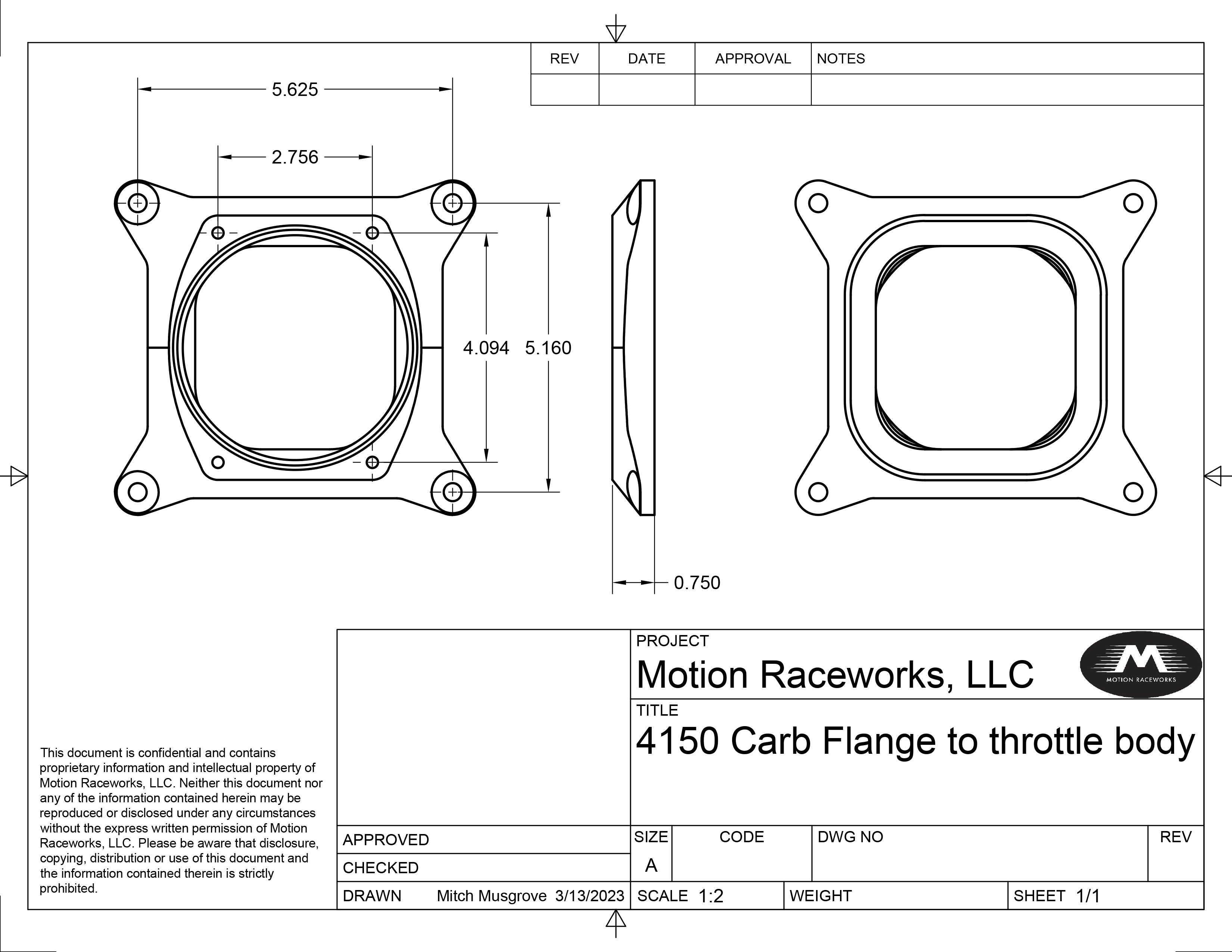 4150 to 102mm Billet EFI Throttle Body Adapter Flange 10-13019 - High Performance Upgrade for Carburetor to EFI Conversion - Perfect for Racing, Hot Rods & Custom Engine Builds