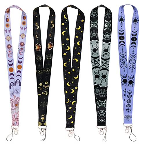 5 Pcs Yellow Moon and Star