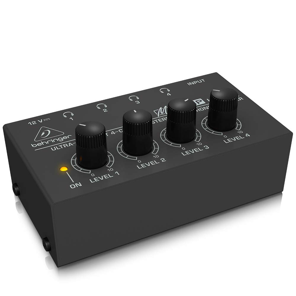 PreSonus HP4 4-Channel Headphone Amplifier & Audio-Technica ATH-M50X Professional Studio Headphones Bundle - Perfect for Music Production, Podcasting & Home Recording Studios