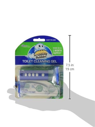 Scrubbing Bubbles Toilet Gel Stamps - Fresh Scent Toilet Bowl Cleaner for Limescale & Ring Prevention - 6 Stamps per Dispenser (Pack of 2) - Powerful Bathroom Cleaning & Maintenance - Easy-to-Use Toilet Cleaning Solution for Homes, Hotels & Offices - Perfect for Daily Cleaning, Deep Stain Removal and Preventing Toilet Rings