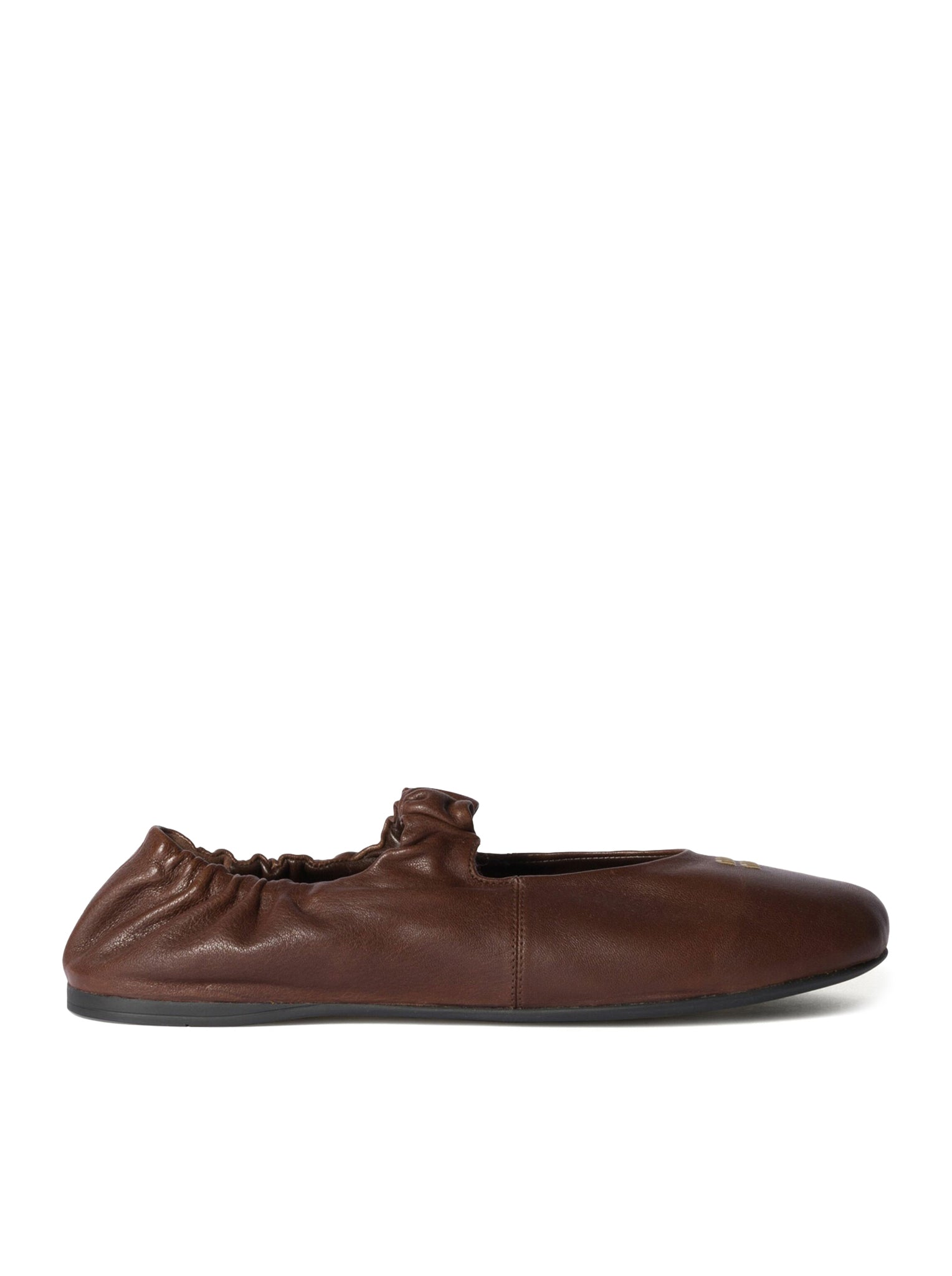Stylish Leather Ballerina Flats with Logo - Comfortable & Elegant Women's Shoes for Work, Casual & Party Wear
