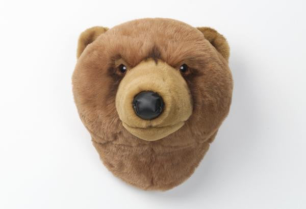 BiBiB & Co Soft Plush Trophy Brown Bear Stuffed Animal - Perfect for Kids' Room Decor, Birthday Gifts & Cuddling