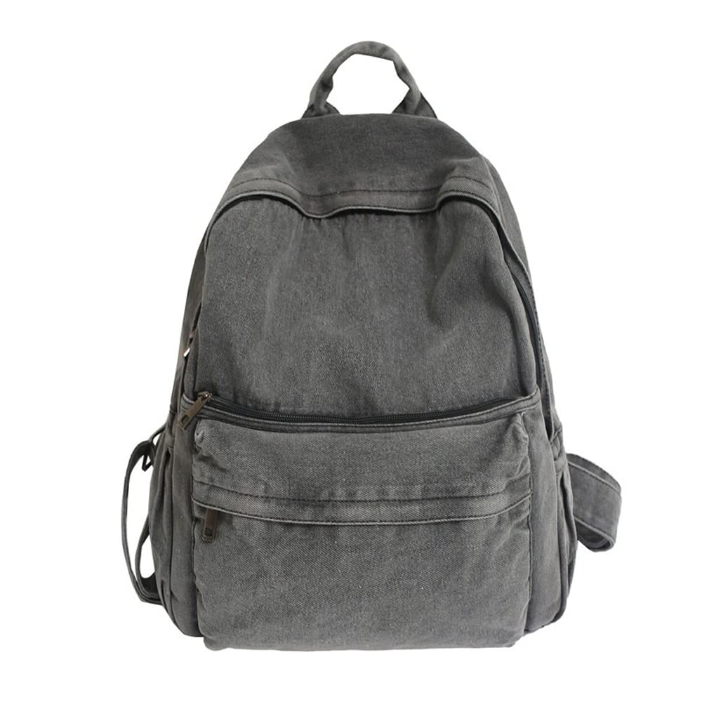 Lightweight Canvas Backpack for Women - Travel & Laptop Daypack (Blue) - Perfect for School & Work