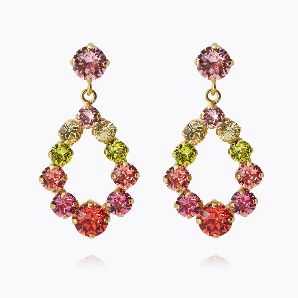 Mini Delia Earrings - Dainty Gold Hoop Earrings for Women | Tropicana Combo Set | Perfect for Everyday Wear, Parties & Gifts