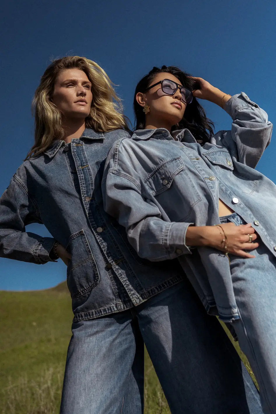 Isabel Denim Jacket for Women - Vintage Distressed Denim Jacket with Button Front & Classic Fit - Perfect for Casual Outfits, Layering, and Fall Fashion