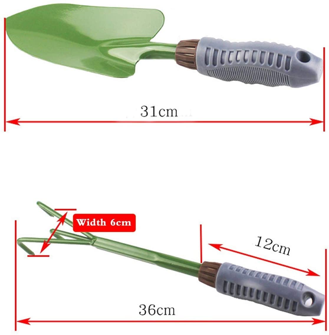 5-Piece Heavy Duty Garden Tool Set with PVC Handle - Durable Gardening Hand Tools for Planting, Weeding & Landscaping - Perfect for Gardeners & Outdoor Enthusiasts