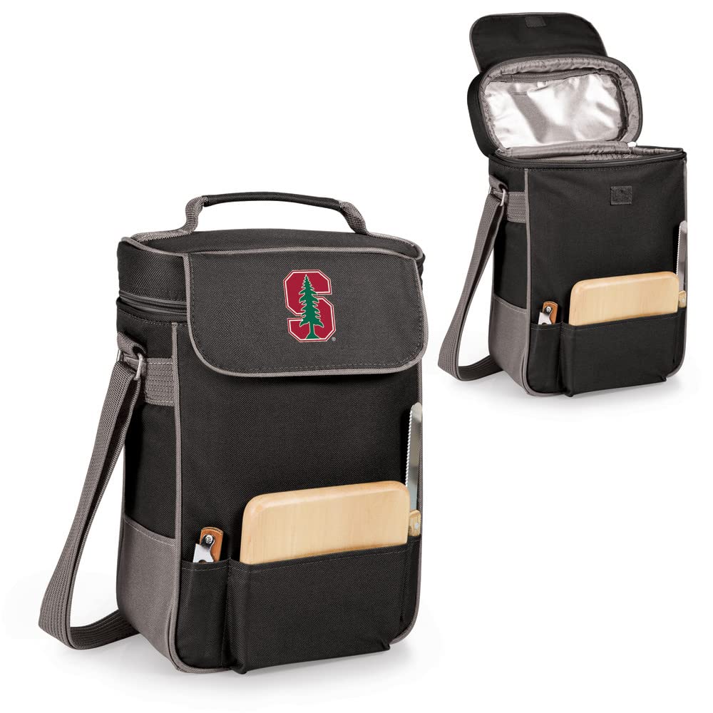 PICNIC TIME NCAA Duet Insulated Wine & Cheese Tote Bag for Outdoor Picnics, Tailgating & Beach Parties - Perfect for Wine Lovers & Cheese Enthusiasts