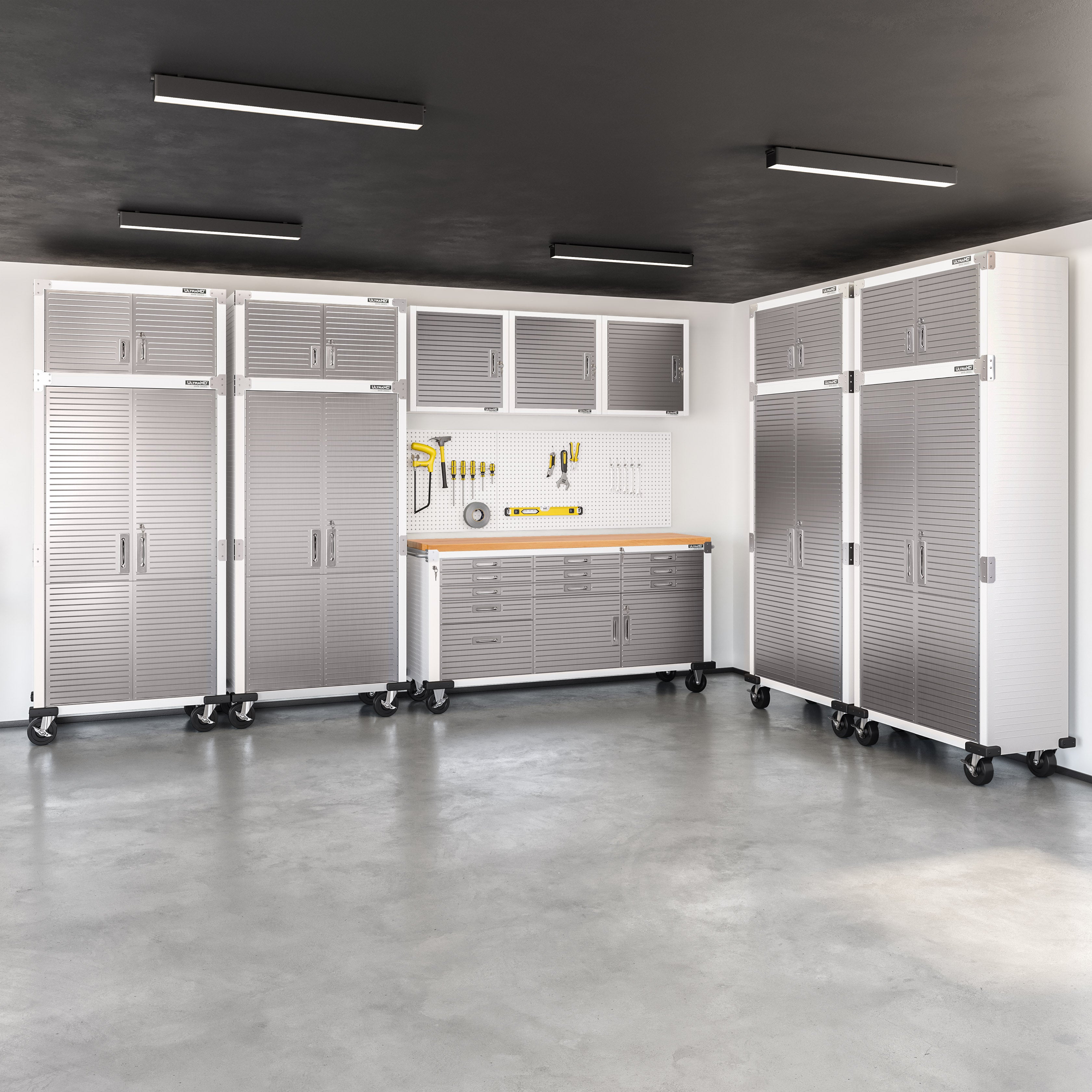 UltraHD® Single Door Wall Cabinet - Premium Storage Solution for Kitchen, Bathroom & Garage - Perfect for Organizing Dishes, Towels & Tools