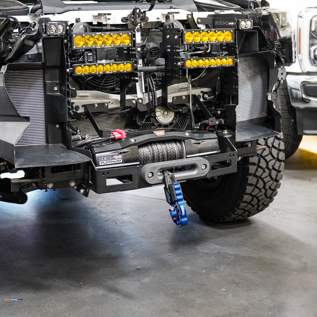2023-2024 Toyota Sequoia SDHQ Built Hidden Winch Mount - Heavy Duty Off-Road Recovery System for Adventure & Emergency Towing