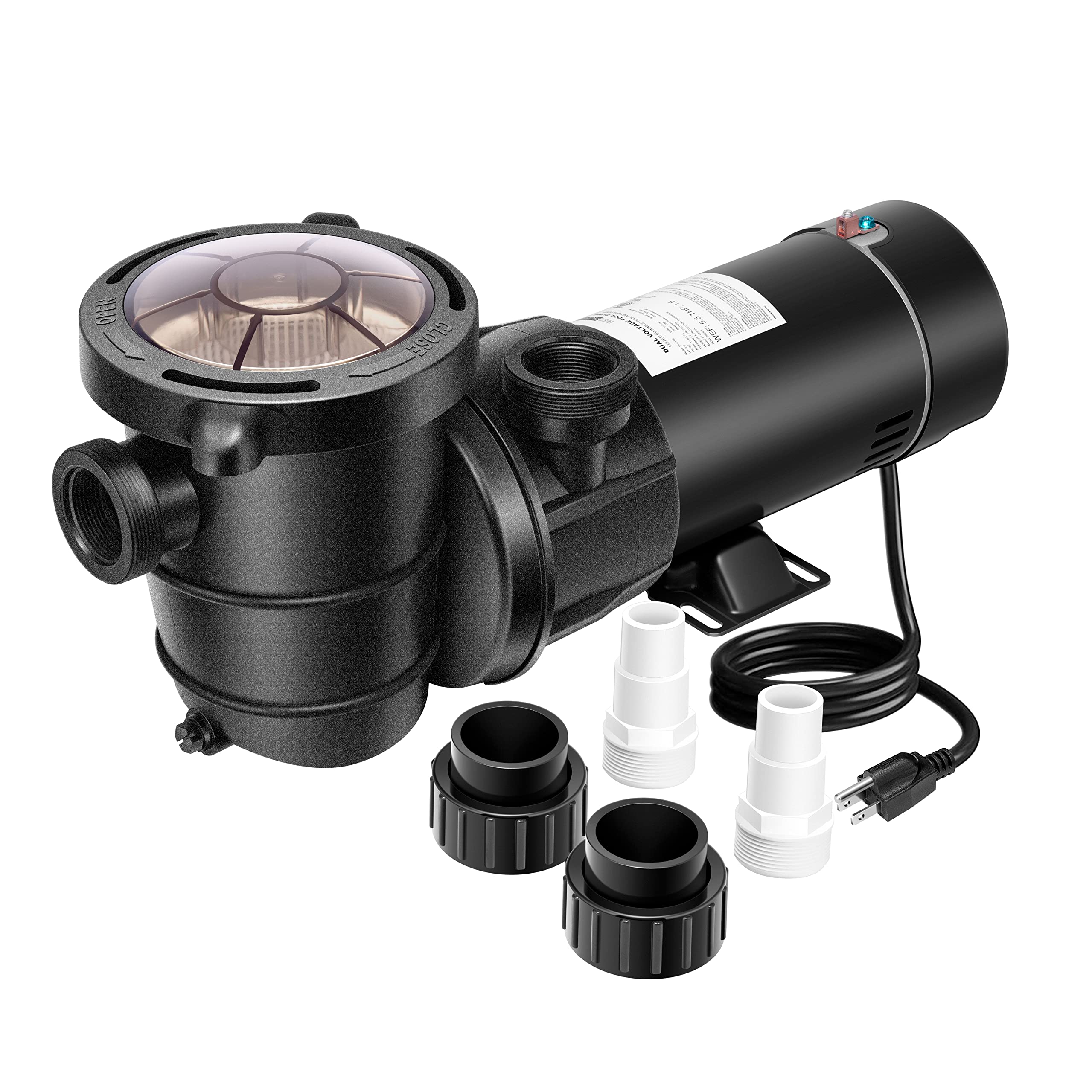VIVOHOME 2.0 HP Dual Speed Above Ground Pool Pump with 1.5