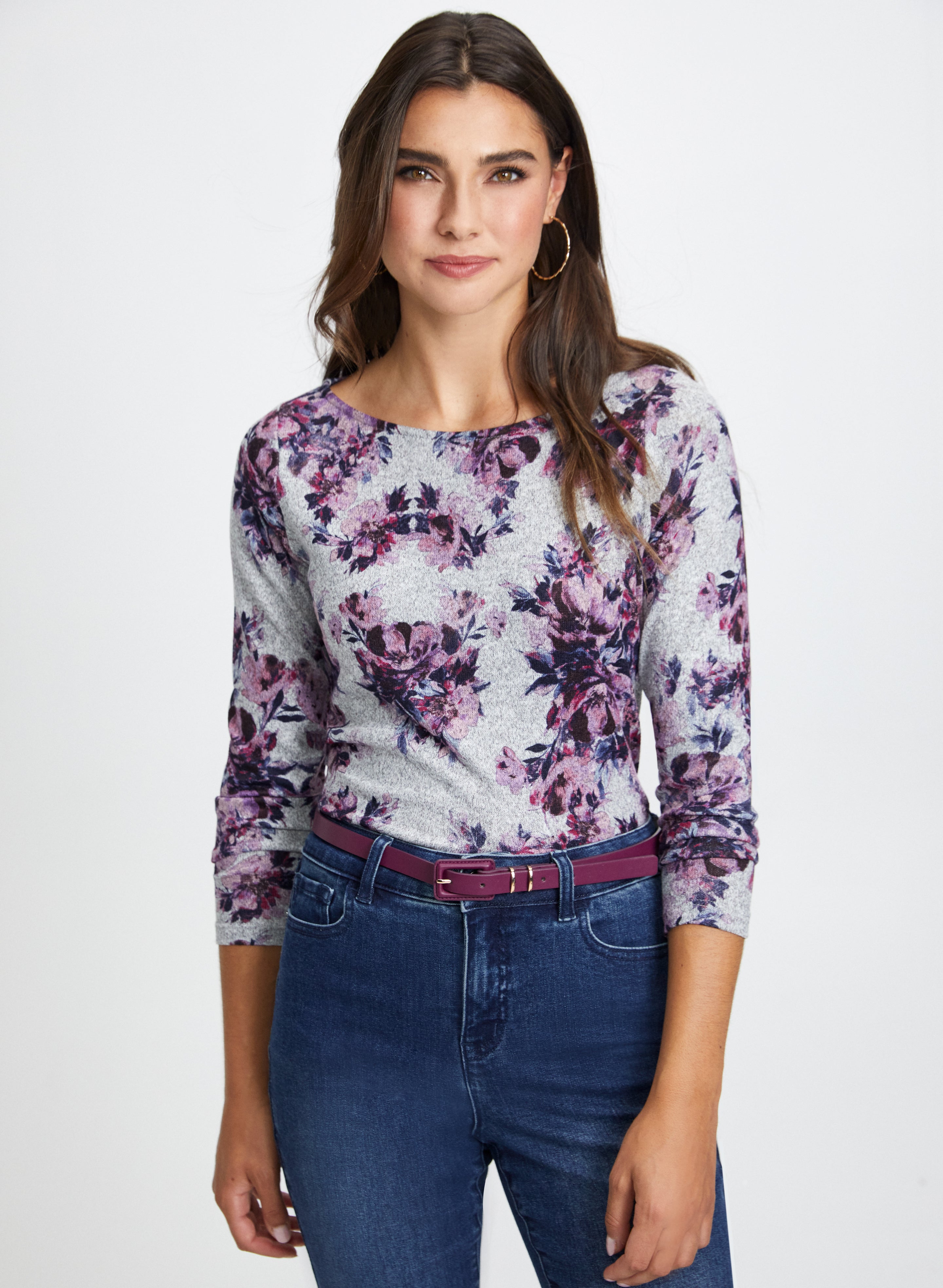 Floral Print Women's Blouse - Stylish Flowy Tops for Spring & Summer Outfits | Perfect for Casual Wear, Office, and Date Nights