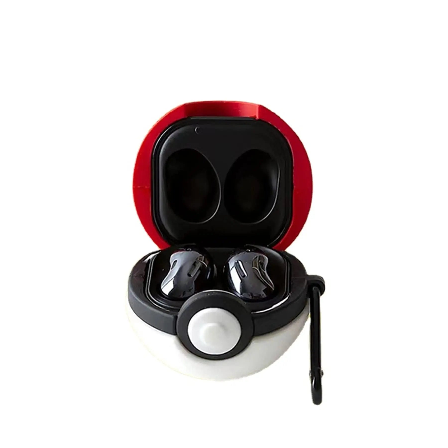 3D Poke Ball Protective Silicone Case for Samsung Galaxy Buds 3/3 Pro/2/2 Pro/Live - Cute Pokemon Design Shockproof Cover for Wireless Earbuds - Perfect for Gym, Travel, and Daily Use