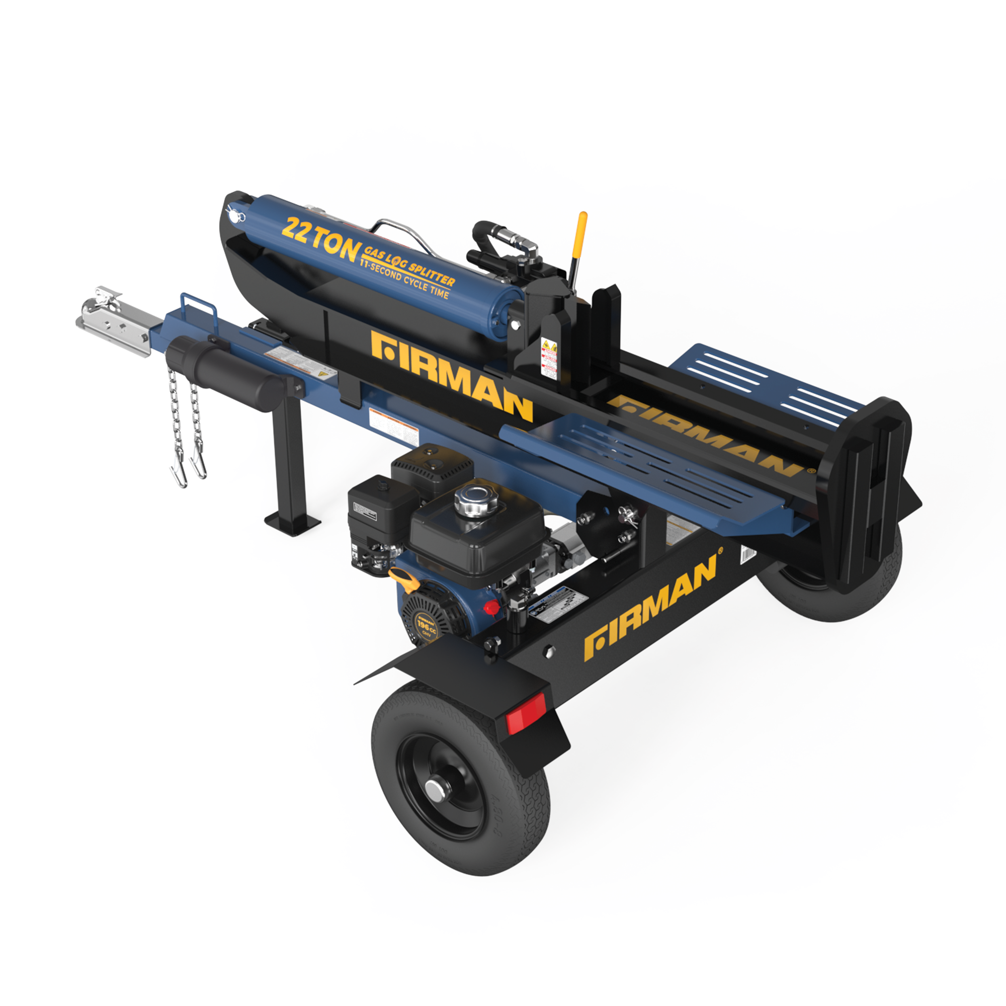 22 Ton Hydraulic Log Splitter for Firewood - Heavy Duty Wood Splitter for Home Heating, Fireplace & Outdoor Camping