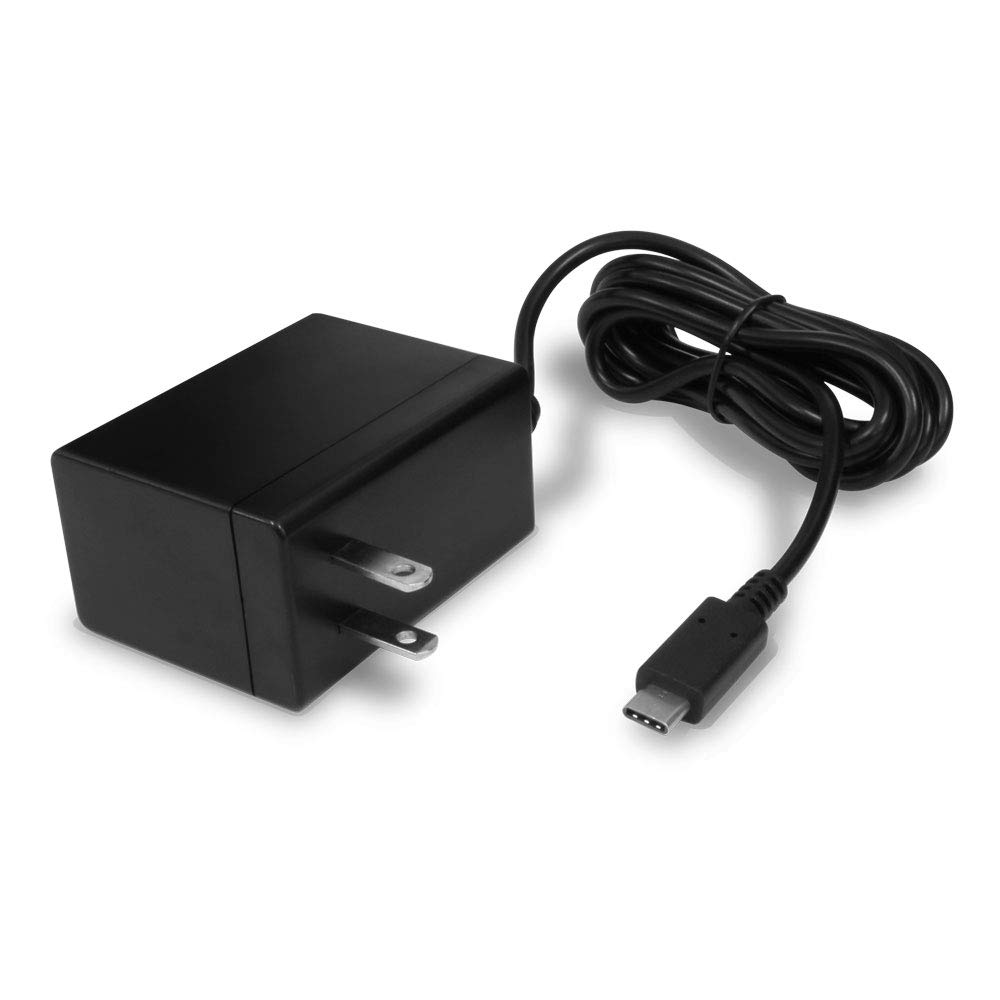 Dual Voltage AC Adapter for Nintendo Switch Console & Dock - 100-240V Travel Charger - Perfect for Gaming at Home & On The Go