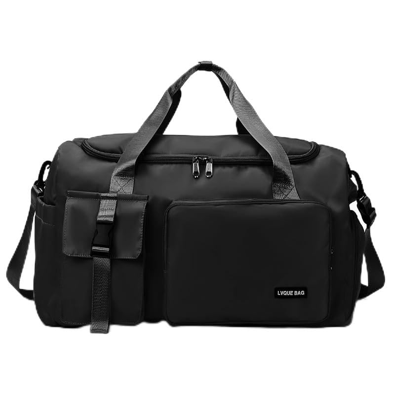 Premium Black Travel Bag - Lightweight & Durable Carry-On Luggage for Business Trips, Vacations & Weekend Getaways