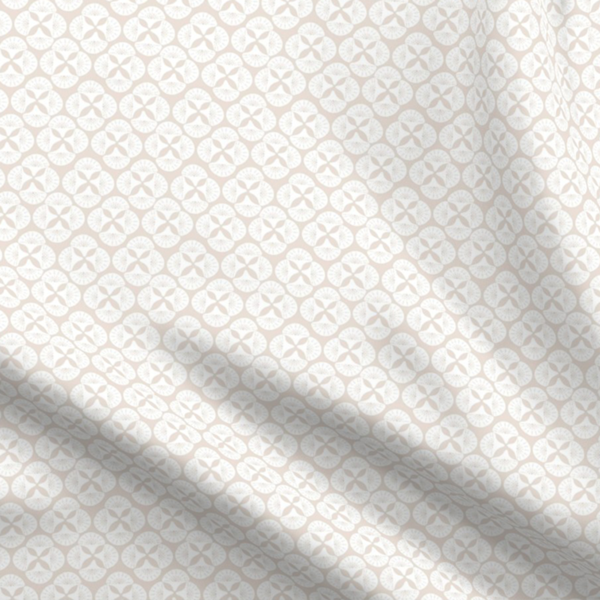 Sea Star Beige Patterned Lampshade - Coastal Decor for Bedroom, Living Room & Nursery Lighting