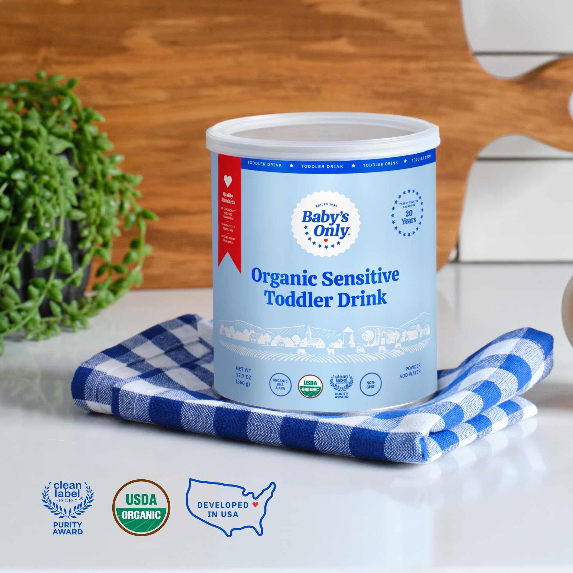 Organic LactoRelief Toddler Formula for Lactose Sensitive Babies 12+ Months - Soy & Dairy Free Milk Powder, 12.7oz (6 Pack) - Gentle Nutrition for Digestive Comfort, Daycare & Travel Feeding
