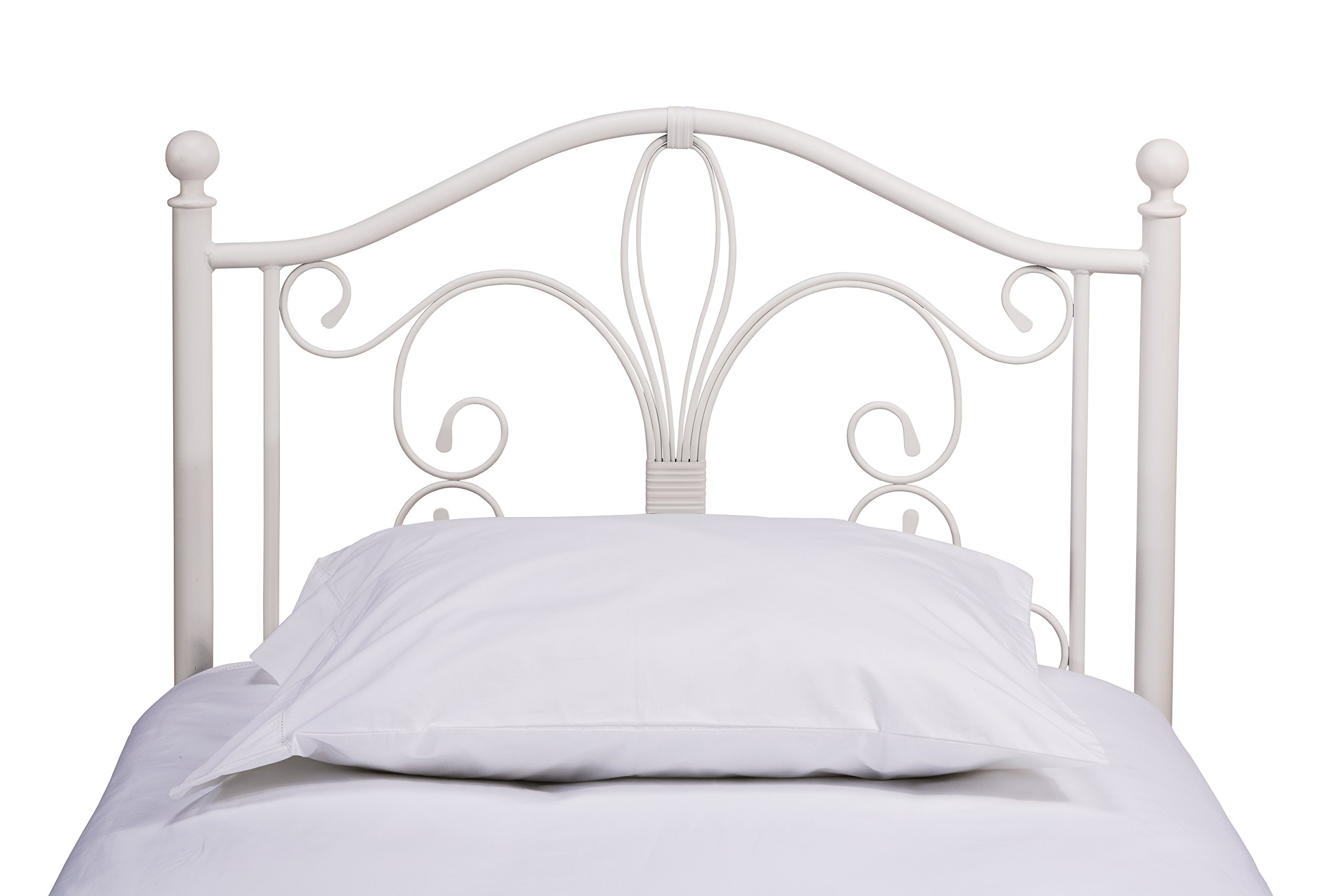 Hillsdale Ruby Twin Bed Frame with Headboard - White | Modern & Sturdy Design for Kids, Teens & Guest Rooms | Perfect for Small Spaces & Cozy Bedrooms