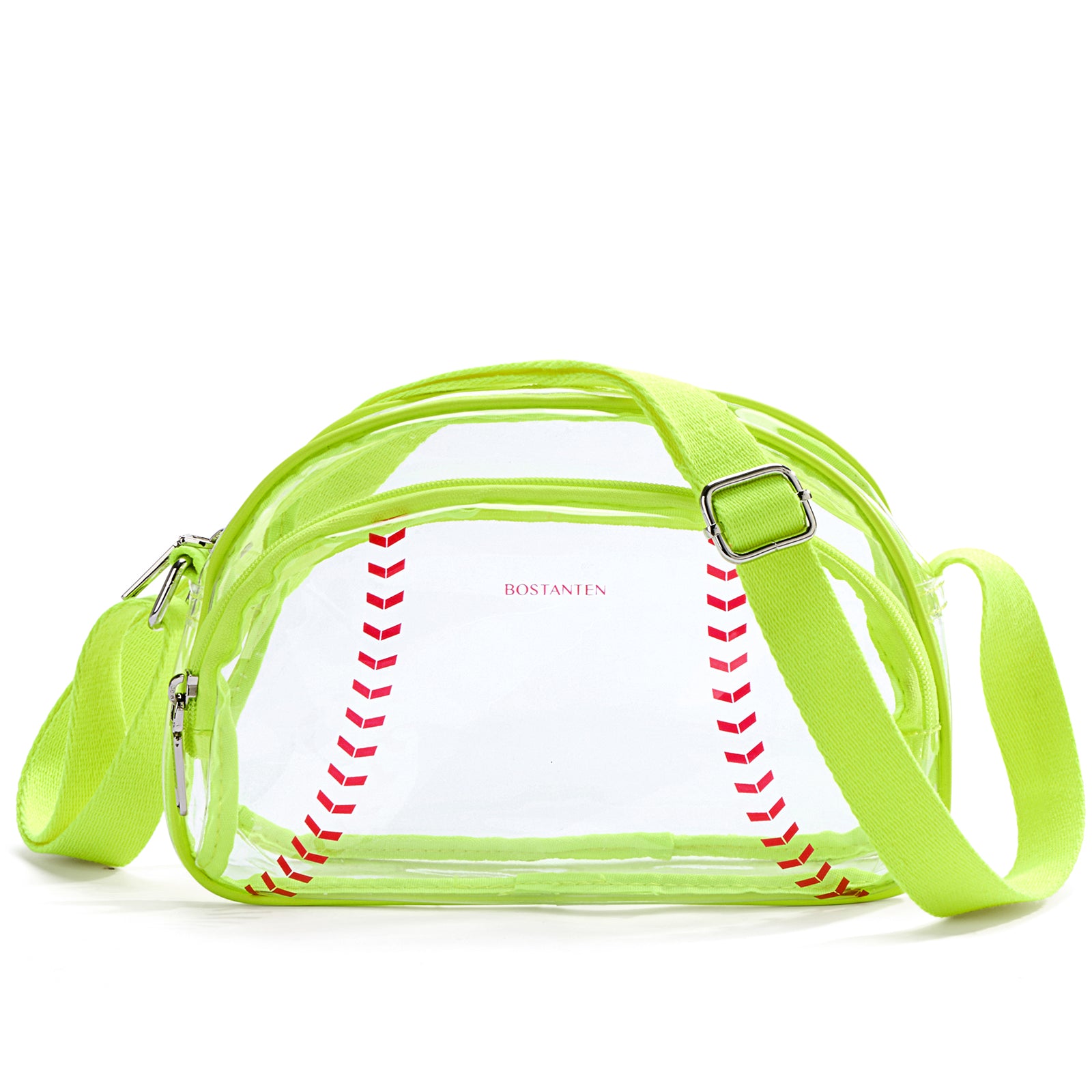Clear Baseball Stitch Crossbody Bag for Women & Men - Perfect Baseball Fan Gifts for Game Day, Sports Events & Casual Outings