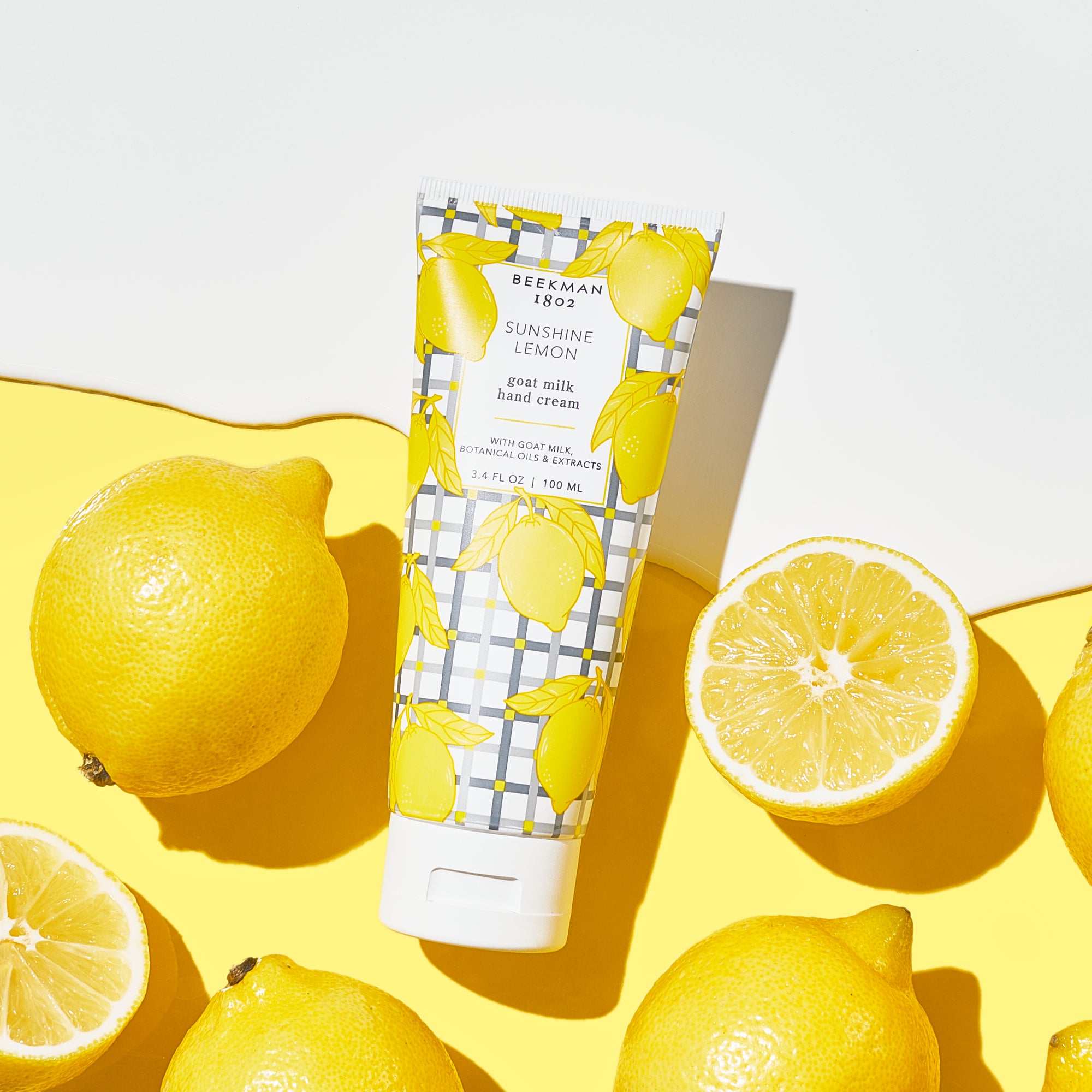 Sunshine Lemon Hand Cream Set of 3 - Moisturizing & Nourishing for Dry Skin - Perfect for Office, Travel & Home Use