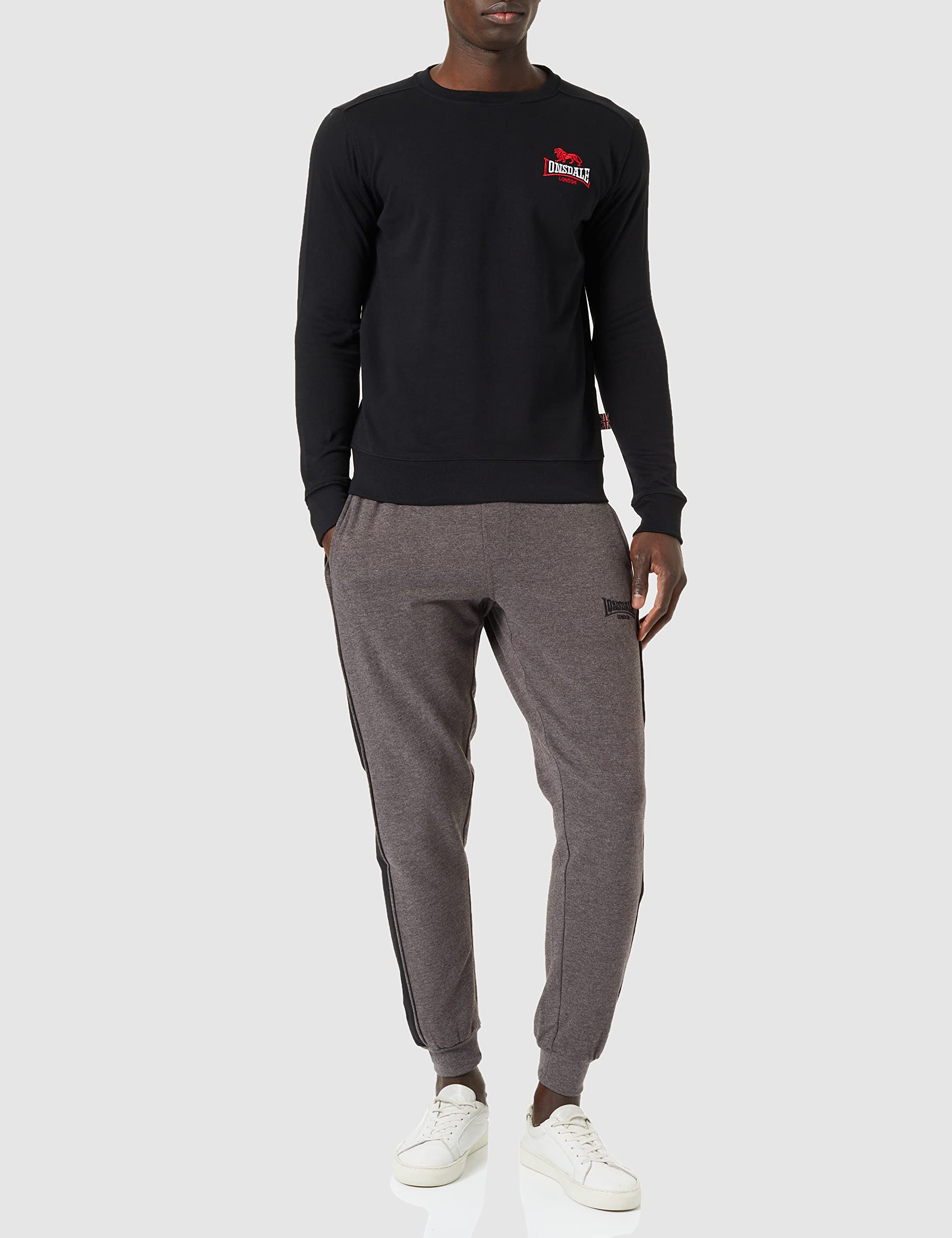 Lonsdale Herren Lympstone Sweatshirt | Premium Quality Men's Hoodie for Casual Wear & Outdoor Activities