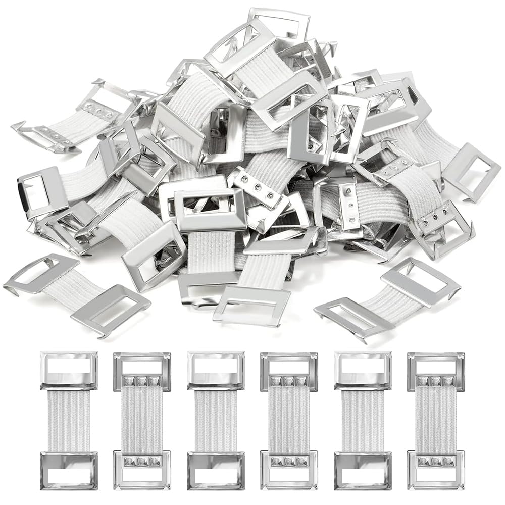 100 Pcs Elastic Bandage Clips - Replacement Fasteners for Gauze & Wraps - Secure Medical Bandages, First Aid Supplies & Sports Support - Ideal for Hospitals, Clinics & Home First Aid Kits