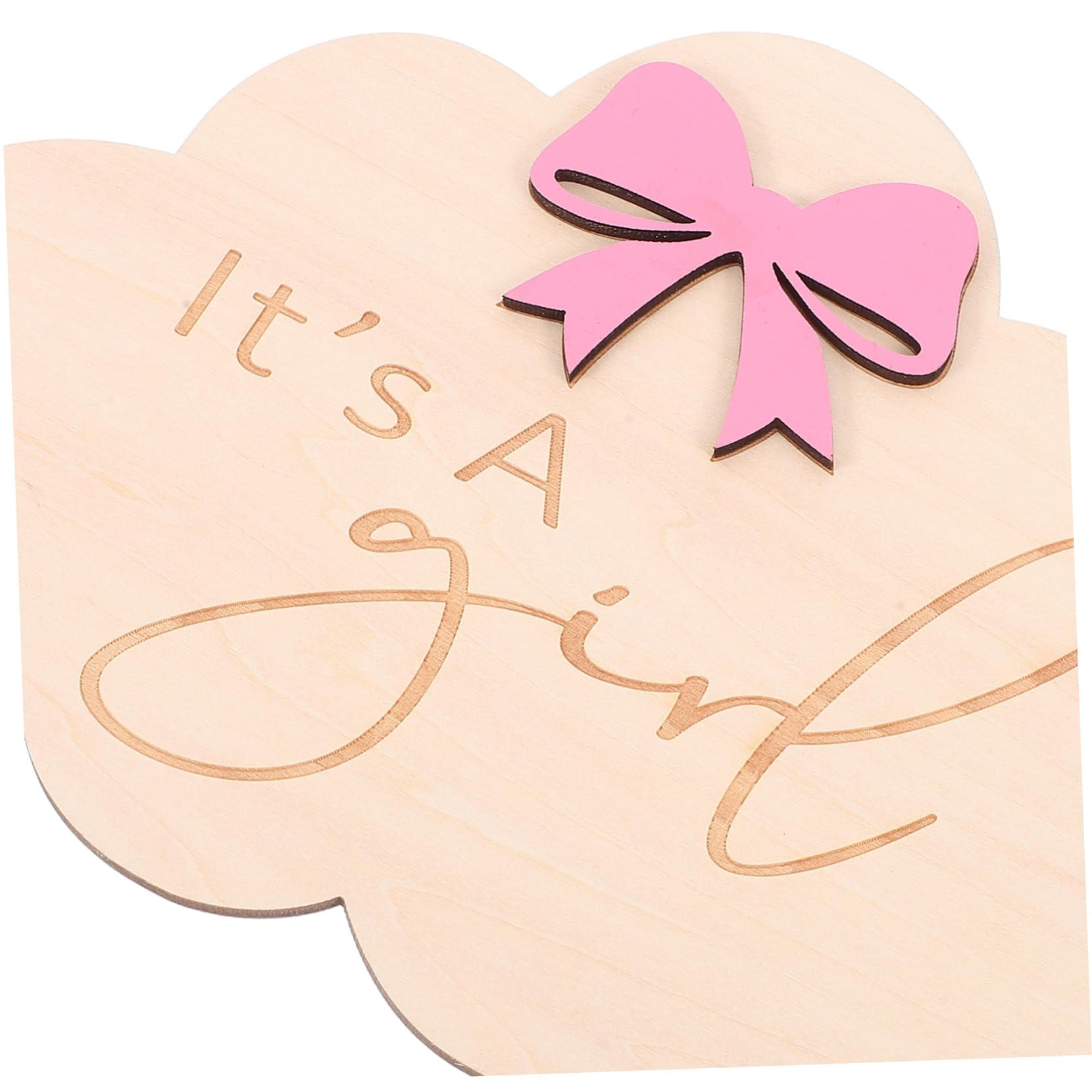 Cloud-Shaped Baby Name Sign - Nursery Milestone & Shower Decor for Newborns