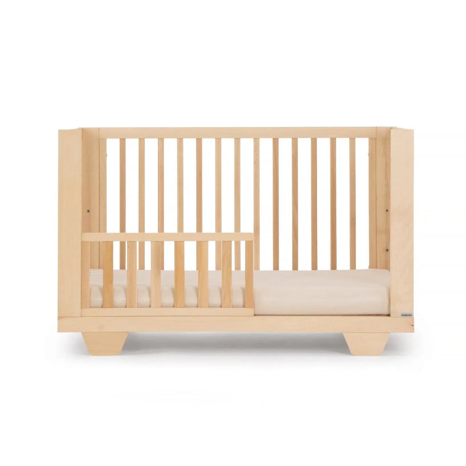 DaDaDa Spirit 8-in-1 Convertible Baby Crib - Toddler Bed with Mattress | Nursery Furniture for Boys & Girls | Safe Sleep Solution for Newborn to Teen Years