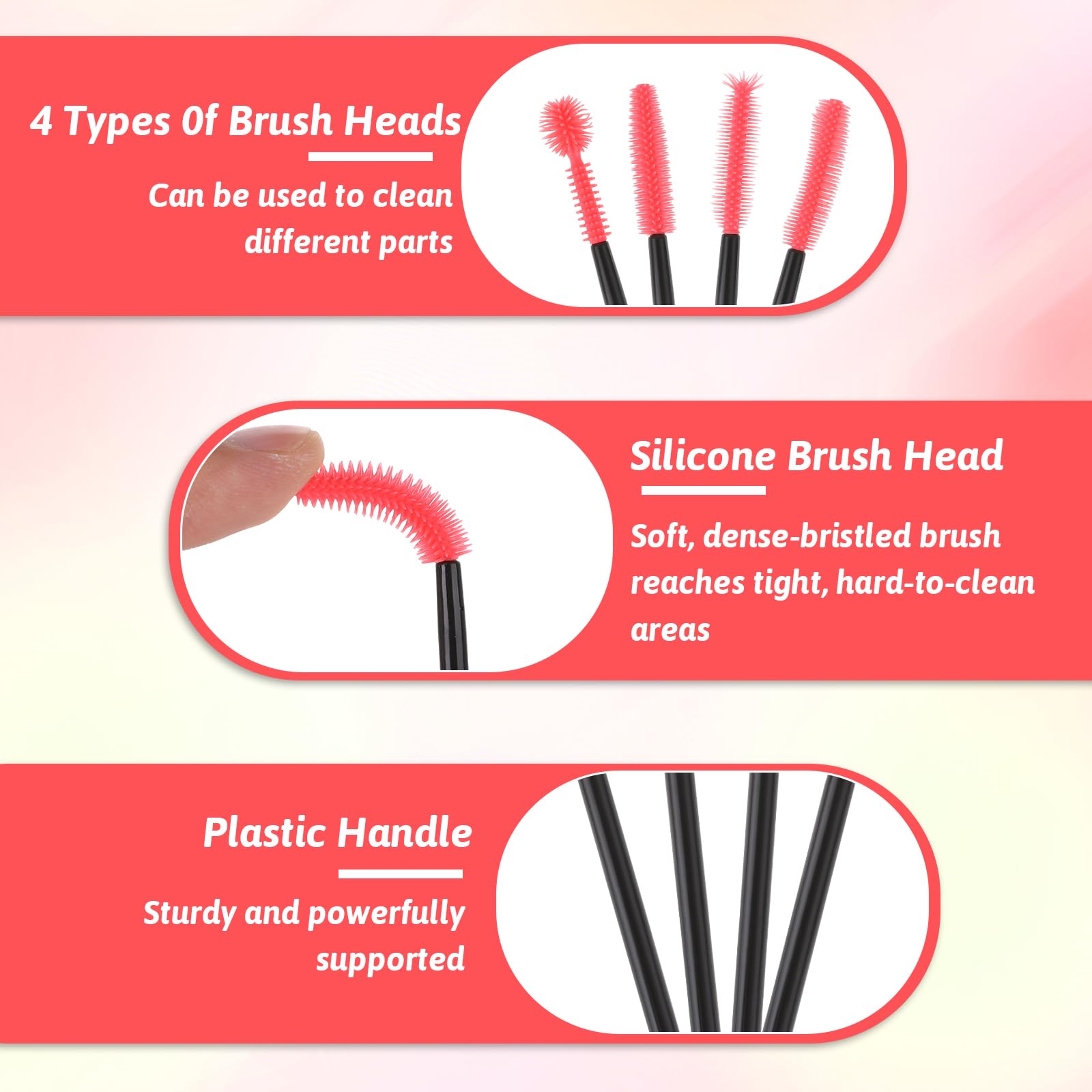 20Pcs Reusable Silicone Sewing Machine Cleaning Brushes - 4 Styles for Internal & Spool Areas | Sewing Supplies & Maintenance Tools