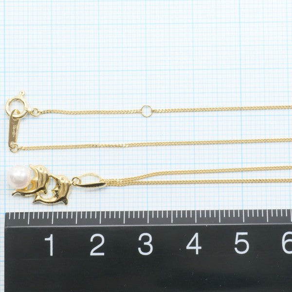 18K Yellow Gold Pearl Necklace for Women - Elegant Luxury Jewelry Gift for Brides, Anniversary & Special Occasions