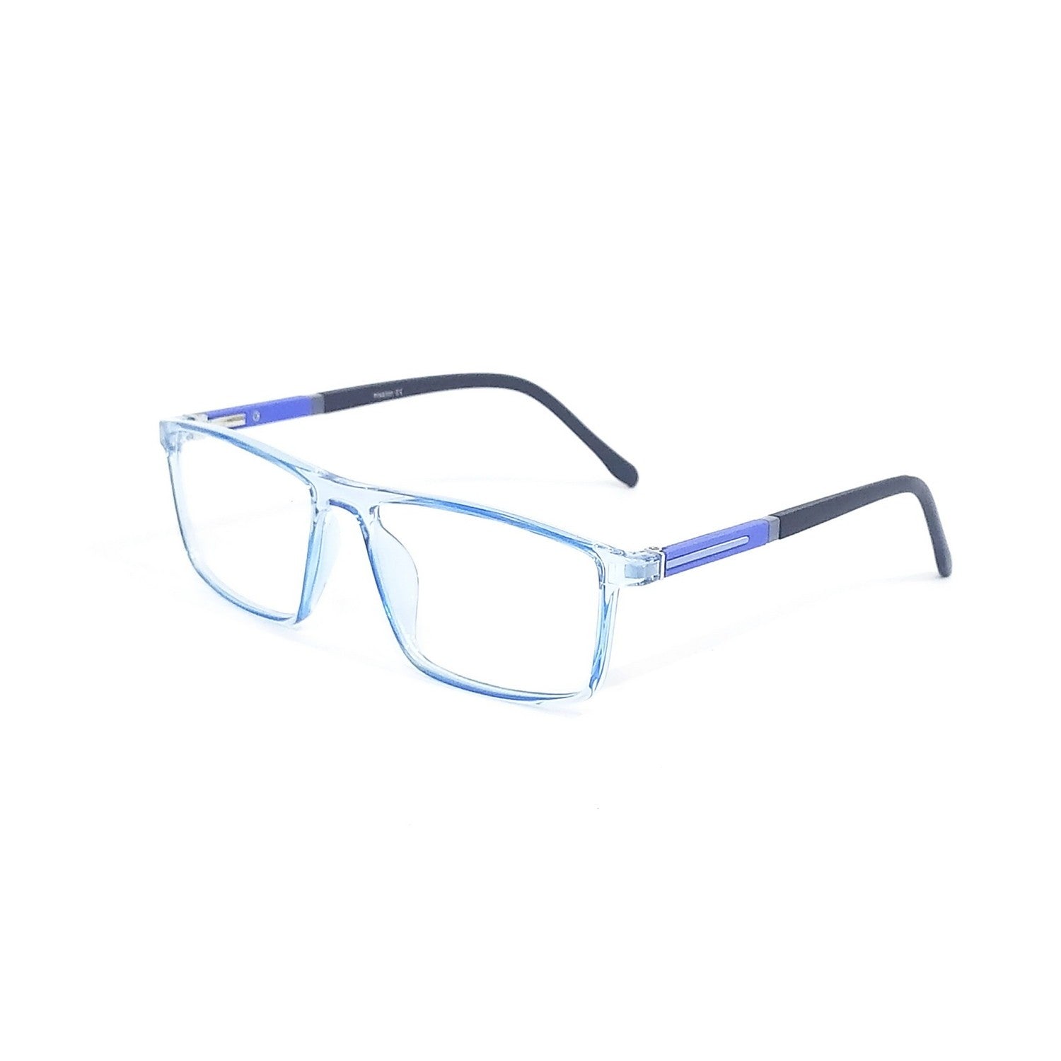 Anti Glare Blue Light Blocking Computer Glasses for Men - Rectangle Frame (66004) - Reduce Eye Strain for Work, Gaming & Screen Time