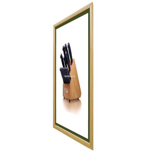 Premium 14x22 Designer Wood Snap Frames for Posters - 1 Wide Matboard Included - Perfect for Art Displays, Home Decor & Office Presentations
