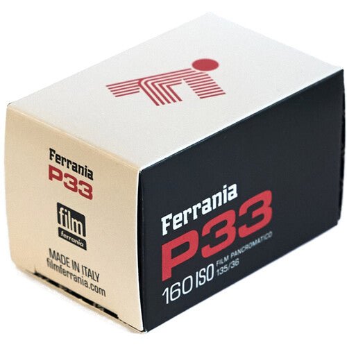 Ferrania P33 160 ISO Black and White 35mm Film Roll - 36 Exposures for Classic Photography & Street Shooting | Perfect for Vintage Cameras & Analog Enthusiasts