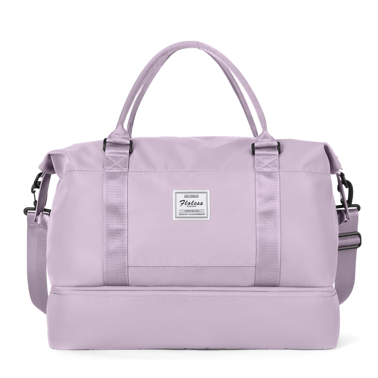 Best Travel Duffel Bag with Shoe Compartment - Waterproof Overnight Weekender Bag for Women, Carry-On Personal Item Bag for Gym, Work, Weekend Getaways & Air Travel
