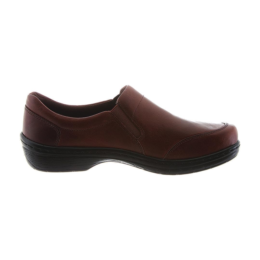 Klogs Arbor Men's Comfortable Slip-Resistant Work Shoes - Non-Slip Leather Clogs for Nurses, Chefs & Healthcare Professionals (Indoor/Outdoor Use)