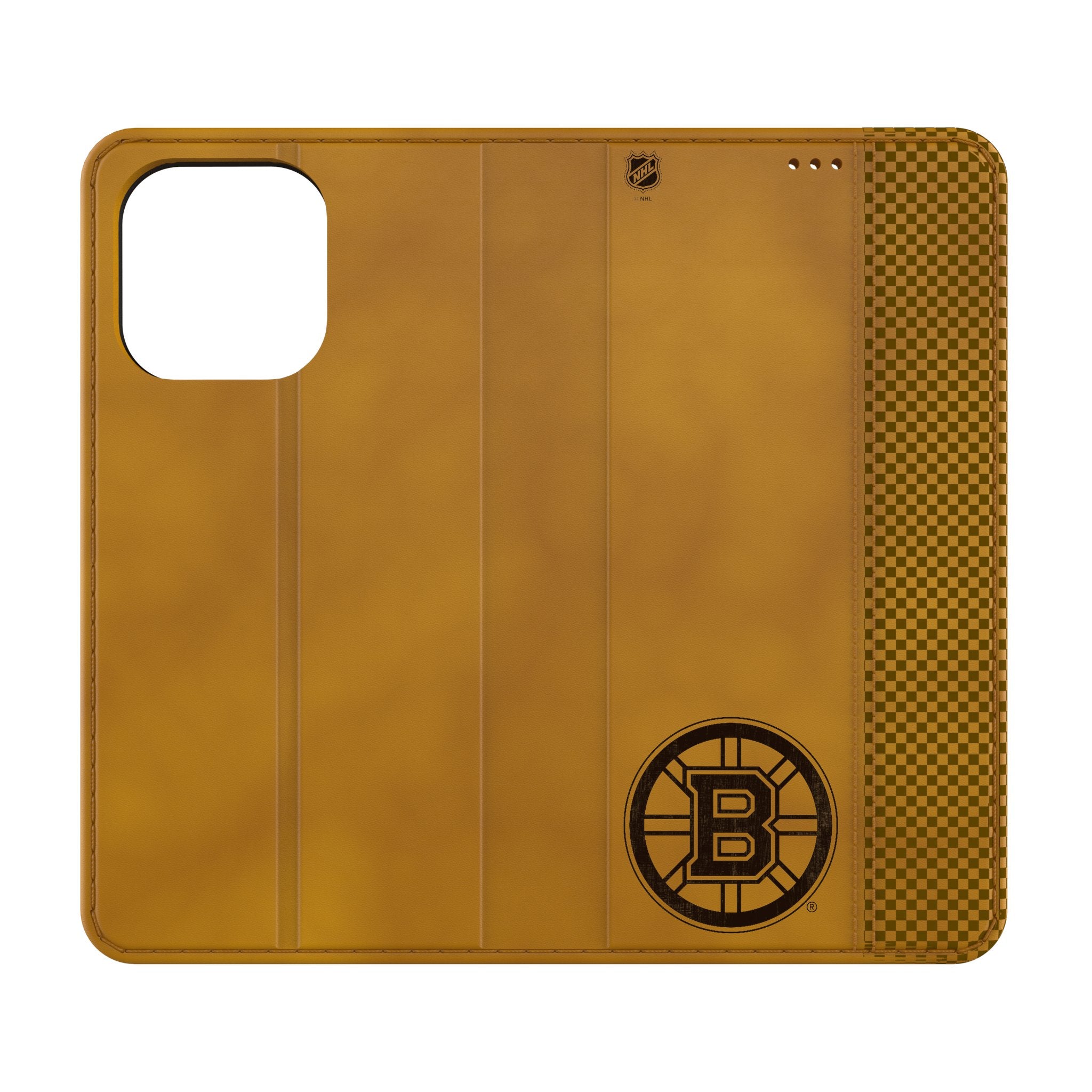 Boston Bruins NHL Hockey Team Burn Folio Phone Case for Apple iPhone - Perfect for Fans & Game Day Protection