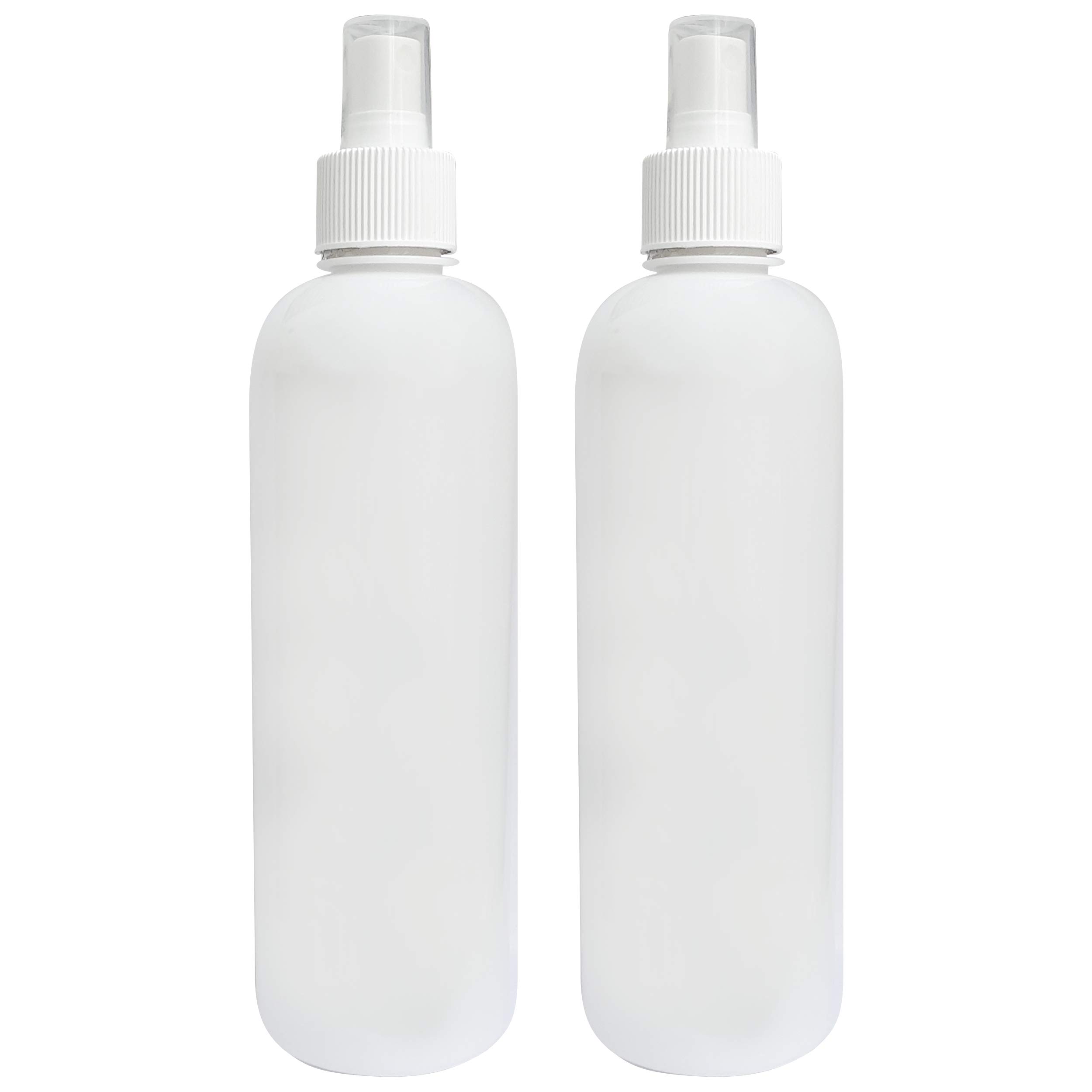 500ml White Empty Pump Dispenser Bottle (Pack of 2) - Cosmetic Container for Shampoo, Lotion, Hair Oil & Sanitizer | Refillable Plastic Pump Bottle for Bathroom, Salon & Travel Essentials