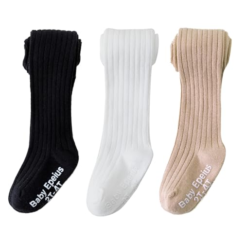 Ribbed_black White Khaki,3pk