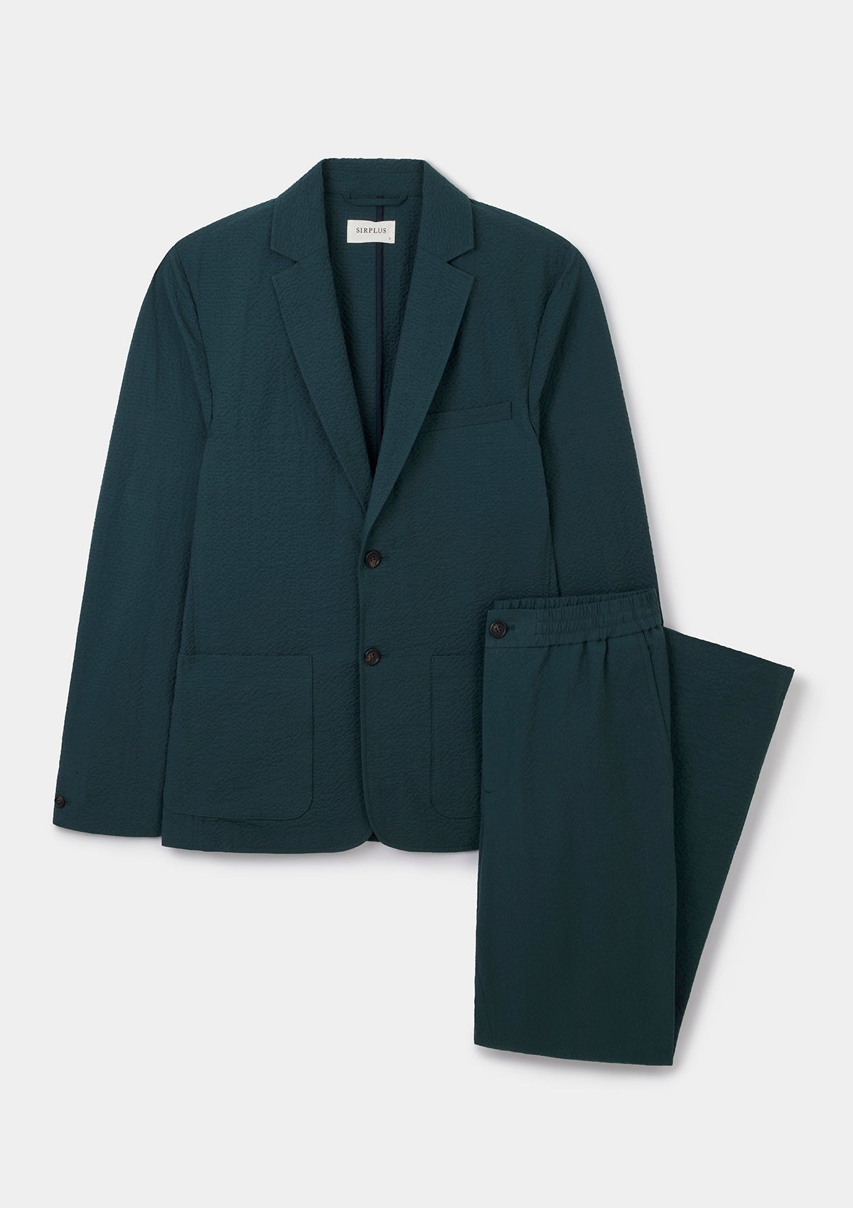 Stylish Teal Cotton Seersucker Blazer for Women - Lightweight Summer Jacket for Office, Weddings & Outdoor Events