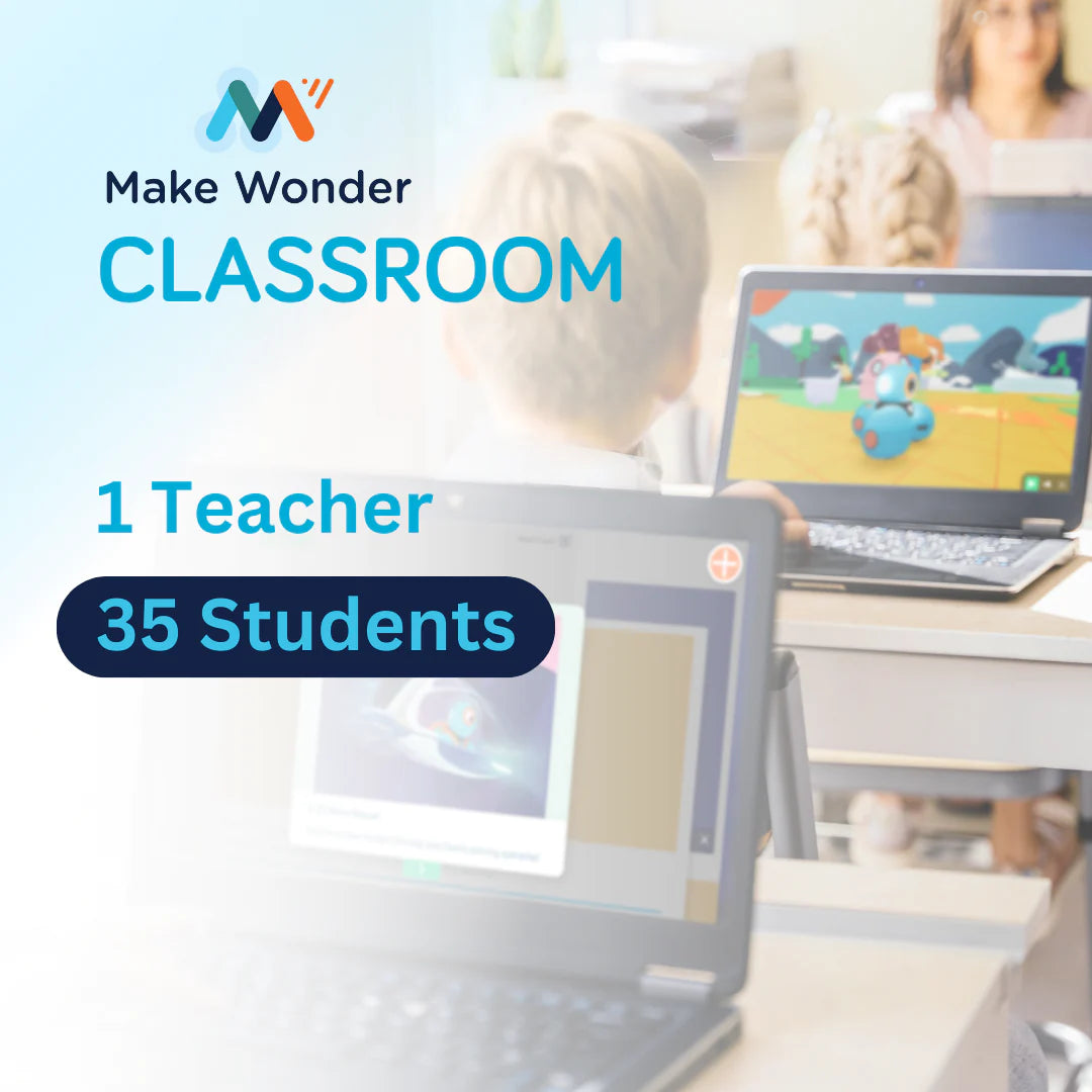 Make Wonder Classroom STEM Learning Kit for Kids - Interactive Coding & Robotics Educational Toy for School & Home Learning