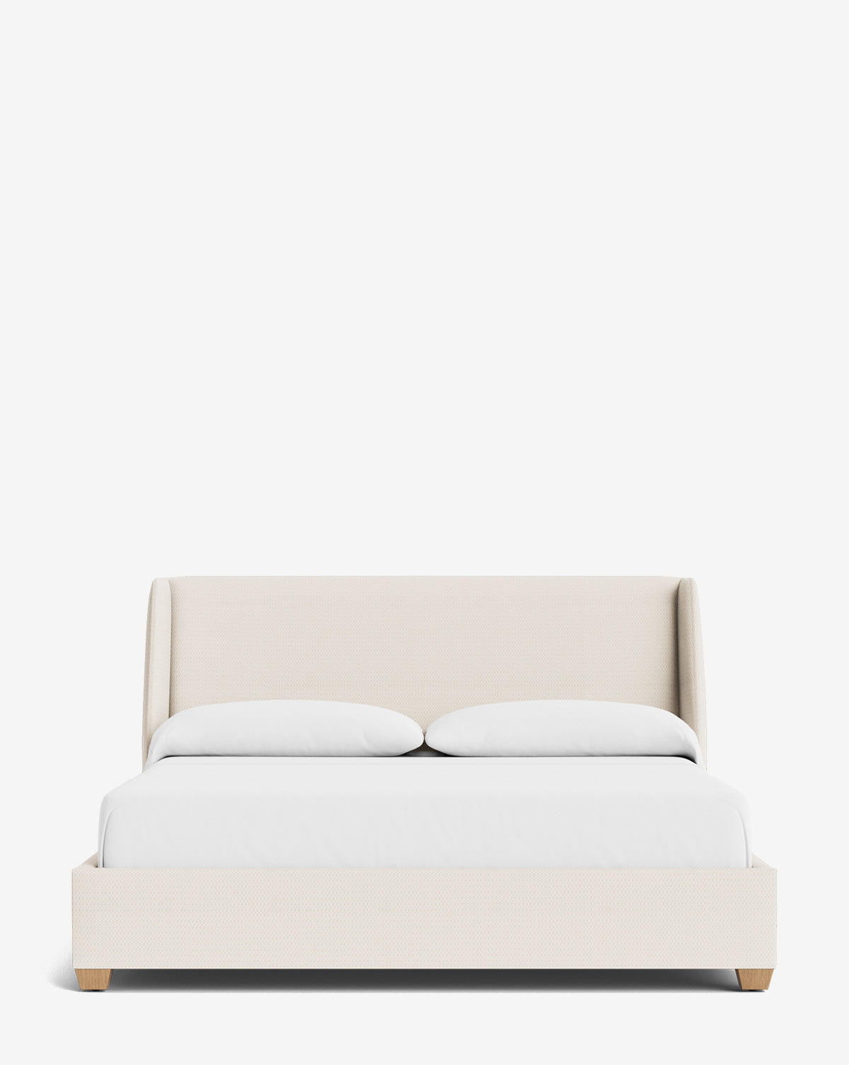 Walt Bed Low Headboard - Modern Minimalist Bed Frame for Small Spaces - Perfect for Apartments, Dorms & Guest Rooms