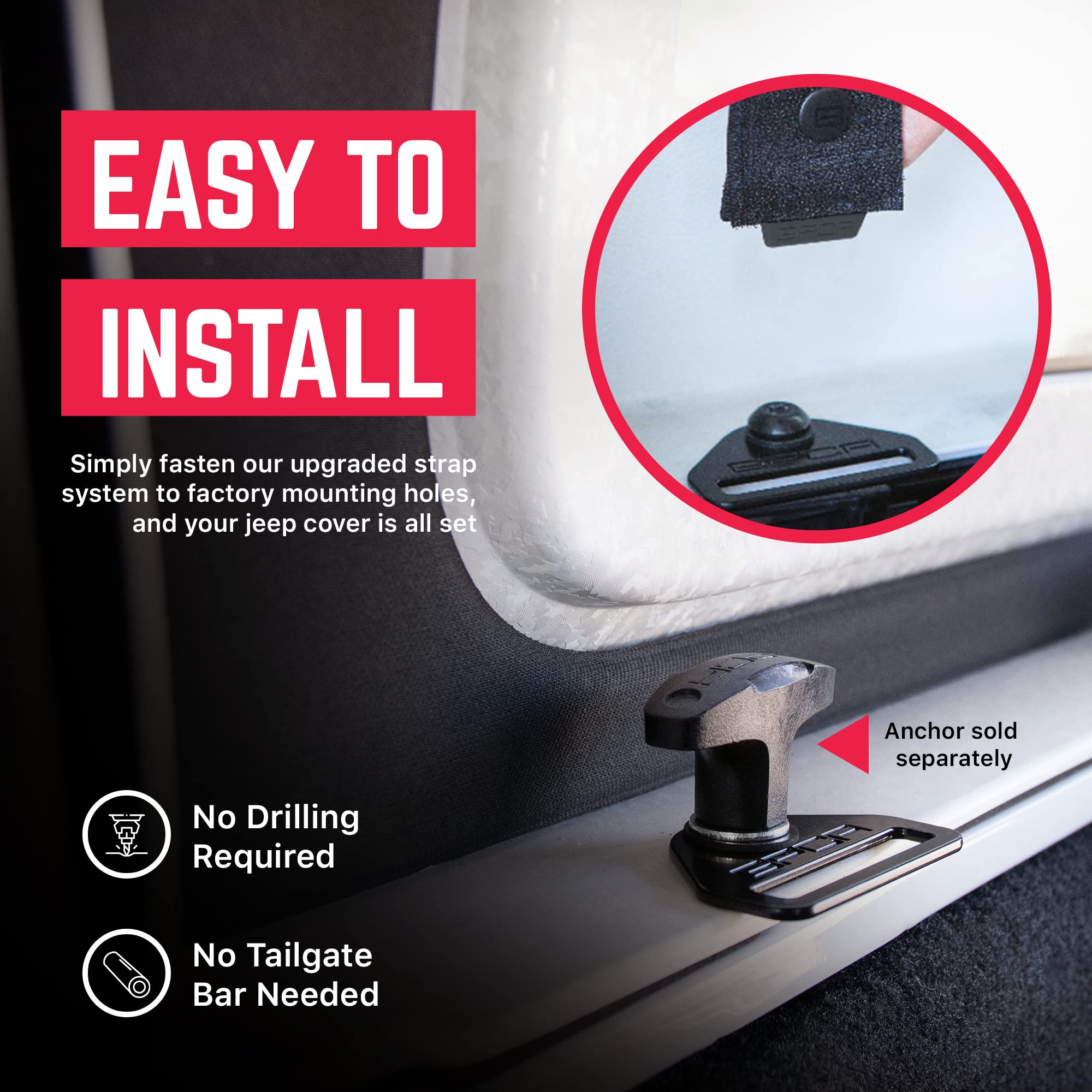 GPCA Cargo Cover LITE for Jeep Wrangler - Waterproof Hardtop Storage Protector | Perfect for Off-Road Adventures & Outdoor Gear Protection