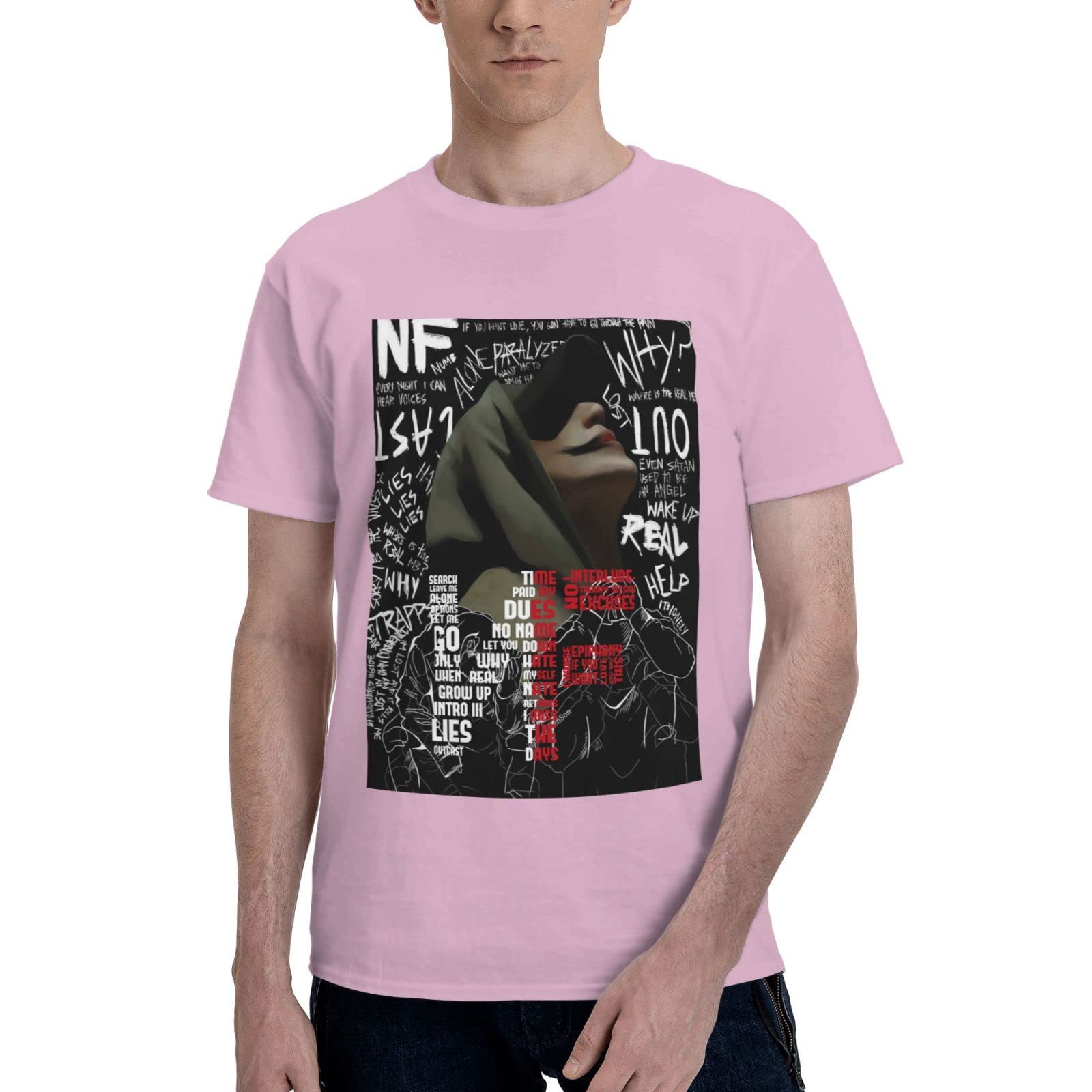 NF Rapper Men's T-Shirt - 100% Cotton Short Sleeve Tee for Fans - Perfect for Concerts, Streetwear & Summer Outfits