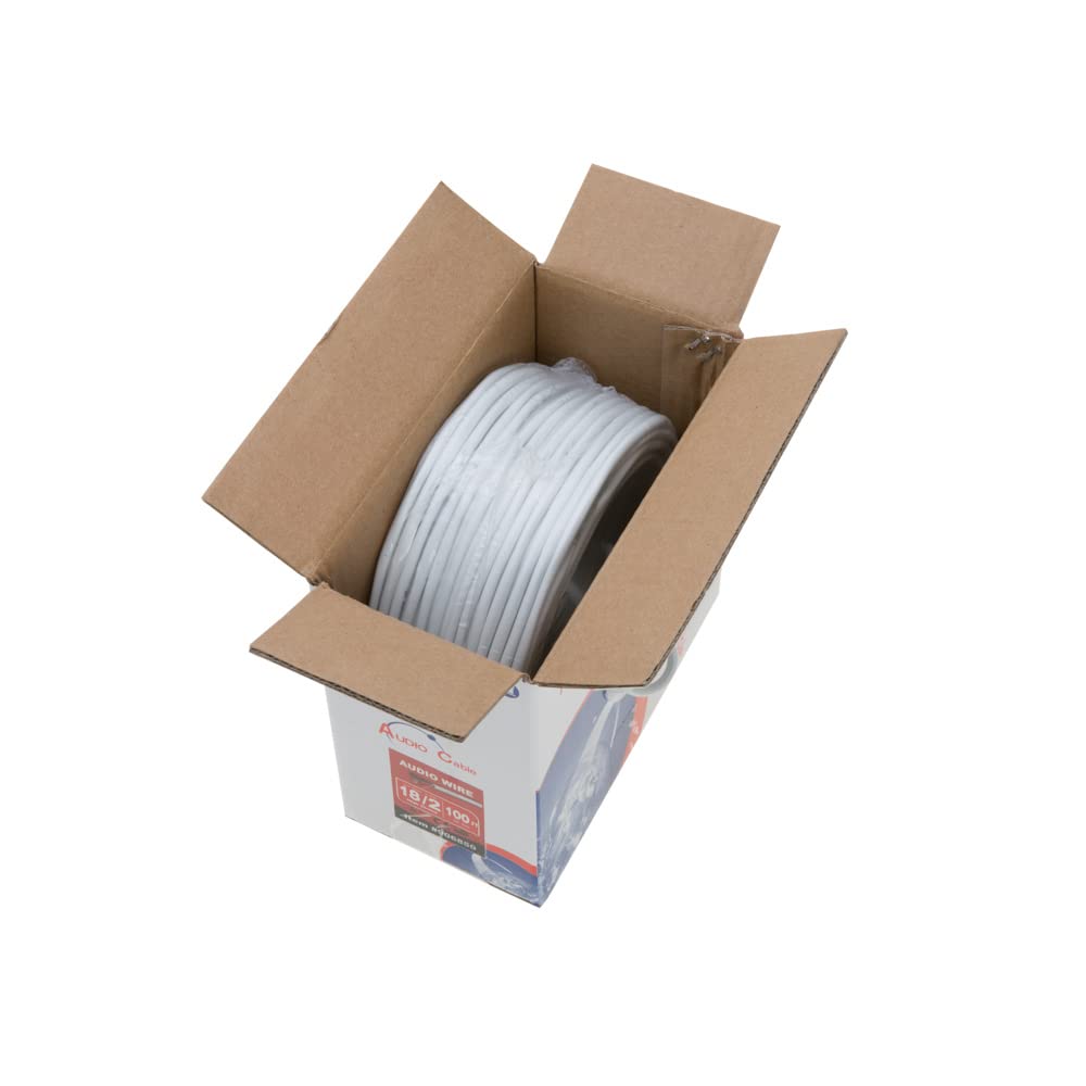 22/2 Shielded Alarm Wire - 500FT Solid Security Cable for Burglar & Intrusion Detection Systems - Ideal for Home, Office, and Commercial Security Installations