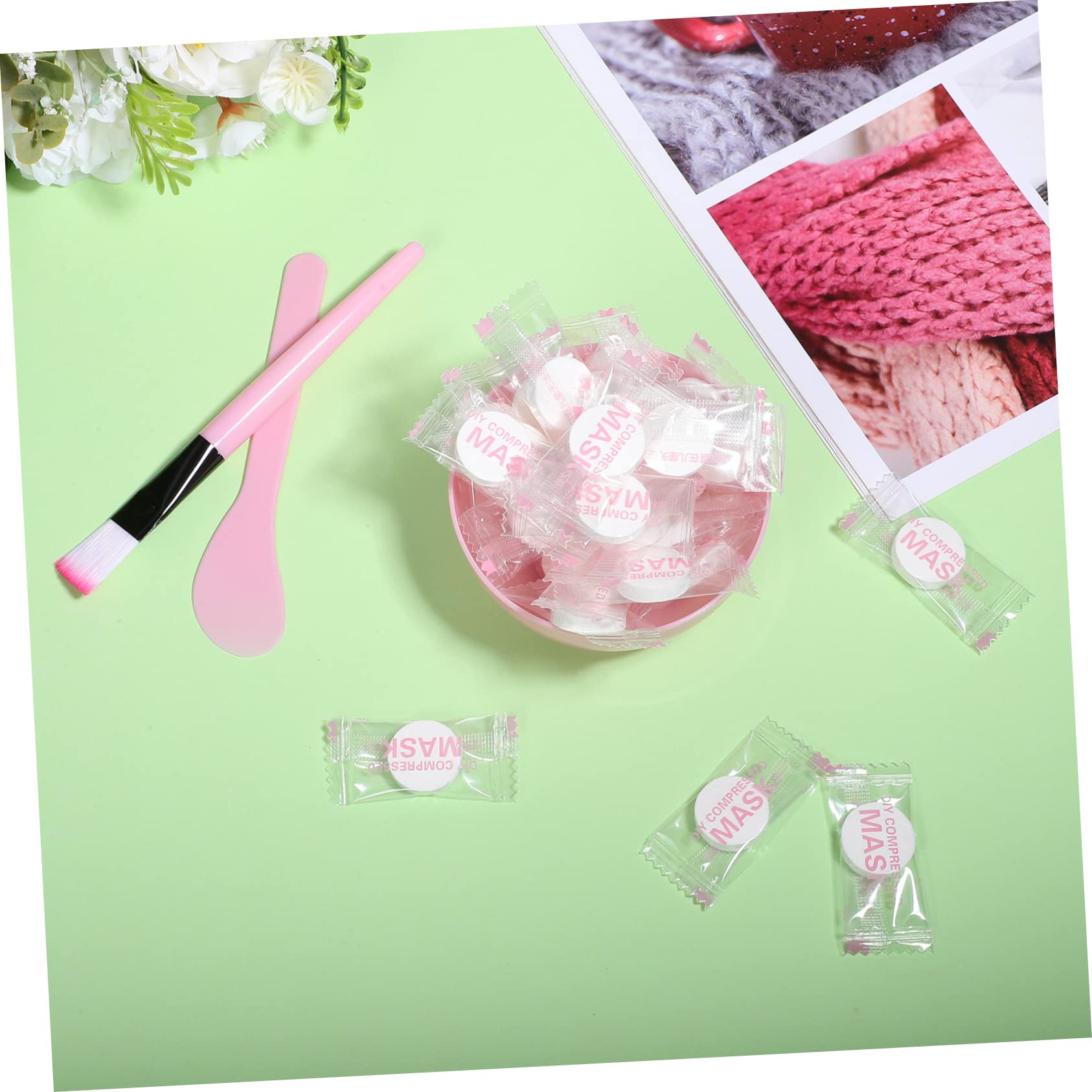 1 Set Face Mask Mixing Bowl & Skincare Tools Kit - Non-Woven Fabric Mask Modeling Bowl with Spatula for DIY Facial Care | Perfect for At-Home Spa, Beauty Salon & Professional Skincare Treatments