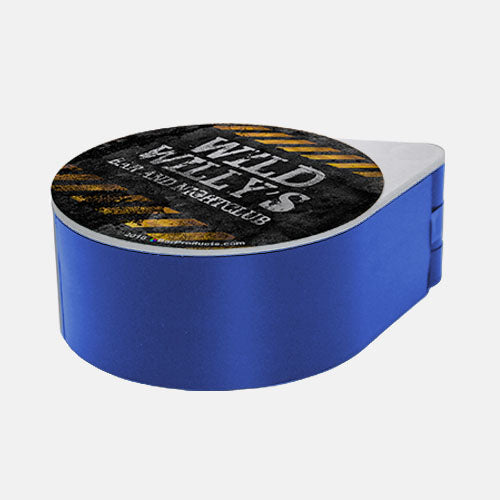 Personalized Glass Rimmer Lid with Custom Name - Hazard Grunge Style for Cocktail Garnishing & Drink Mixing - Perfect for Bartenders, Home Bars & Party Drink Accessories