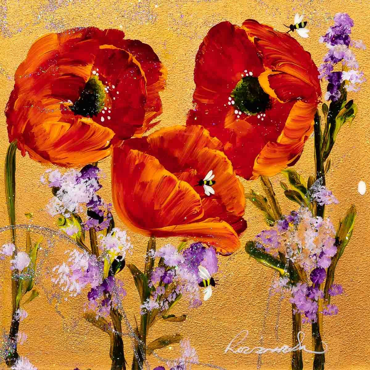 Original Poppy Flower Bouquet - Handcrafted Home Decor for Living Room, Wedding, and Special Occasions | Perfect Gift Idea