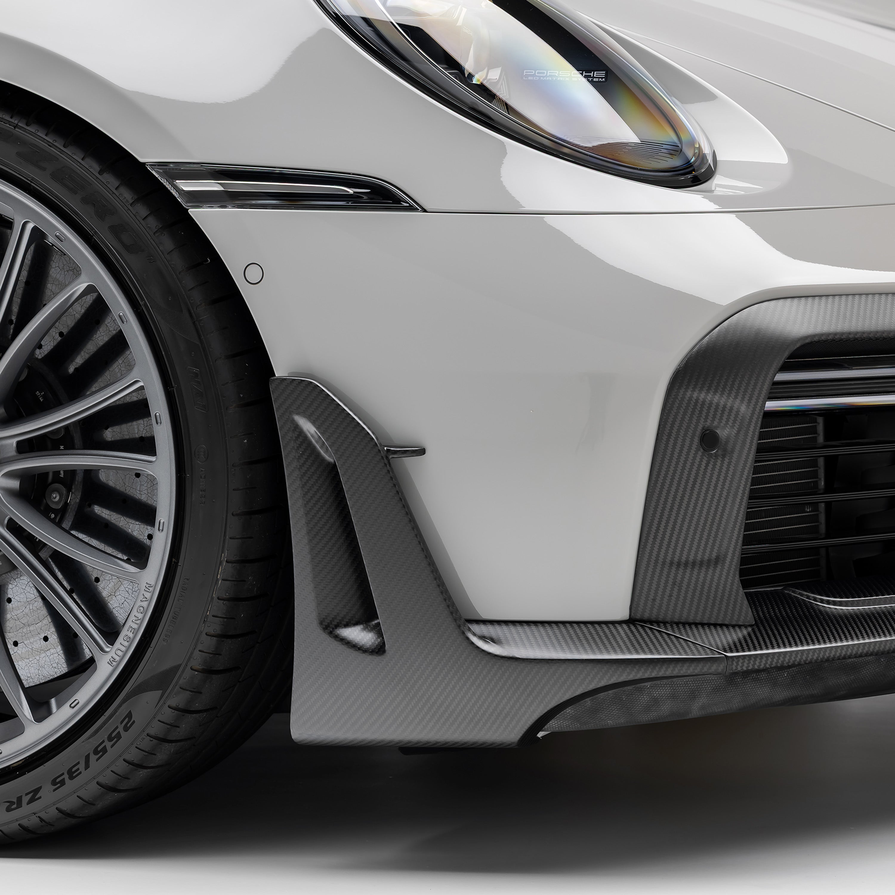 Porsche 992 Turbo S Aero Front Spoiler Winglets - Carbon Fiber Lip for 911 Turbo S (2020-2023) | High-Performance Downforce Enhancement | Perfect for Track Racing & Street Driving