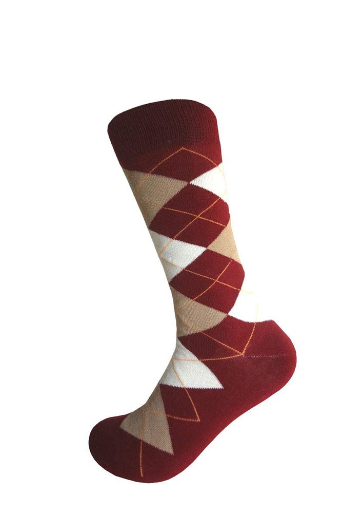 Triple M Plus Argyle Boys Dress Socks Size 11-3 for School & Formal Wear