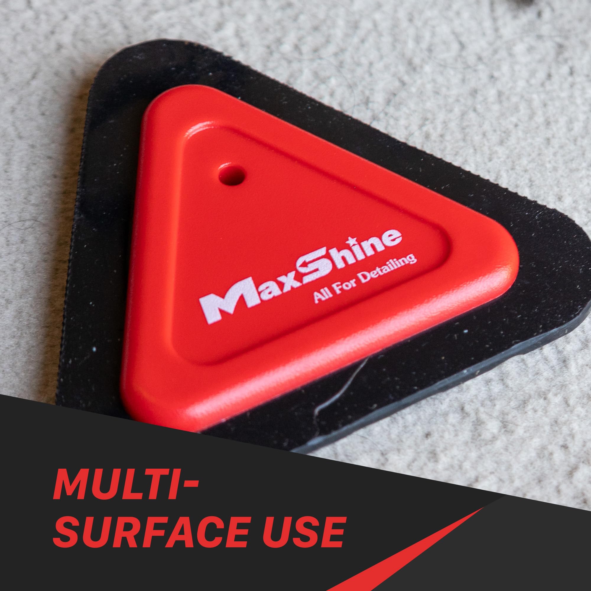 Maxshine Mini Pet Hair Remover Tool - 3-Sided Lint Brush for Car Seats, Carpets, Furniture - Dog & Cat Hair Removal Brush - Easy to Clean Car Detailing Accessories - Perfect for Home, Office, and Auto Care